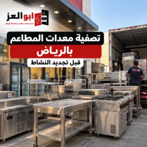 تصفية معدات المطاعم بالرياض قبل تجديد النشاط